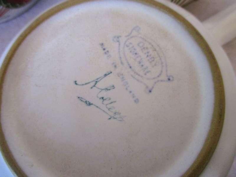 3 x Vintage Denby `Green Wheat` Individual Casserole / Soup bean by Albert Colledge