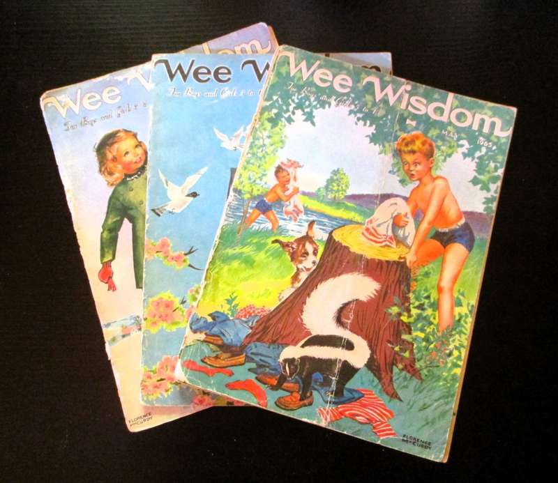 Lot Of 3 Vintage Wee Wisdom Childrens Magazine 1965.