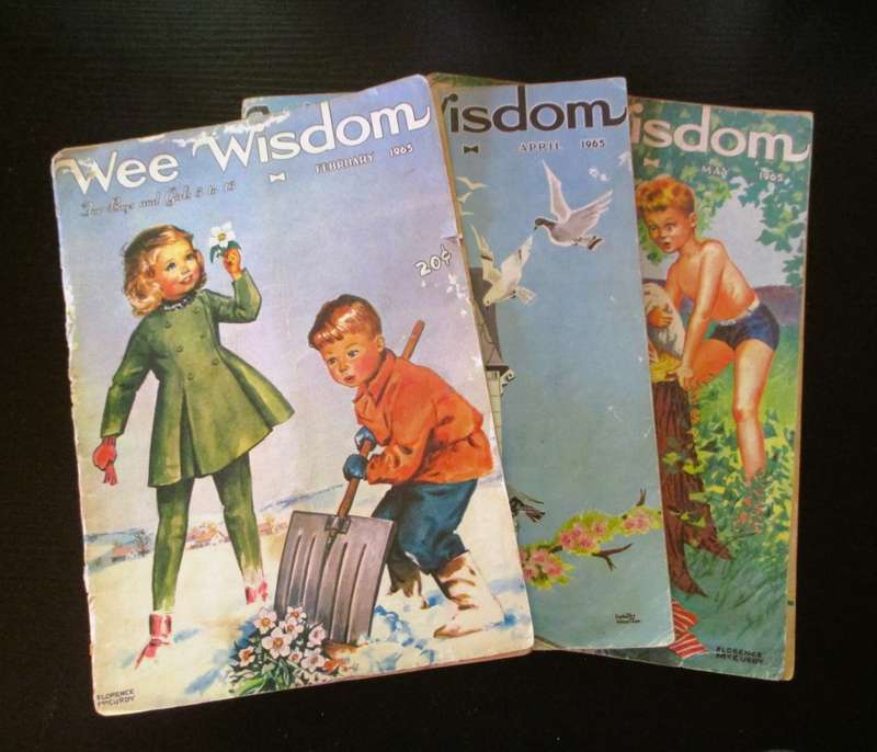 Lot Of 3 Vintage Wee Wisdom Childrens Magazine 1965.