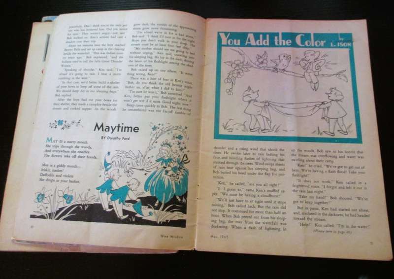 Lot Of 3 Vintage Wee Wisdom Childrens Magazine 1965.