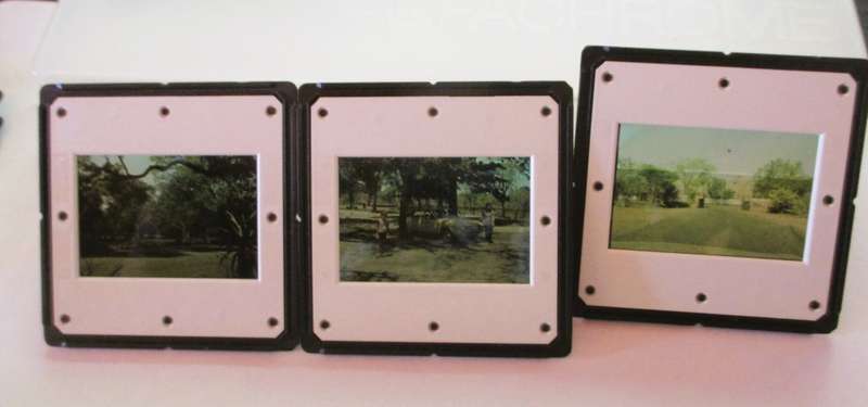 Vintage Agfachrome holder with 33 Color, Easy-Edit 35mm Photo Slides.