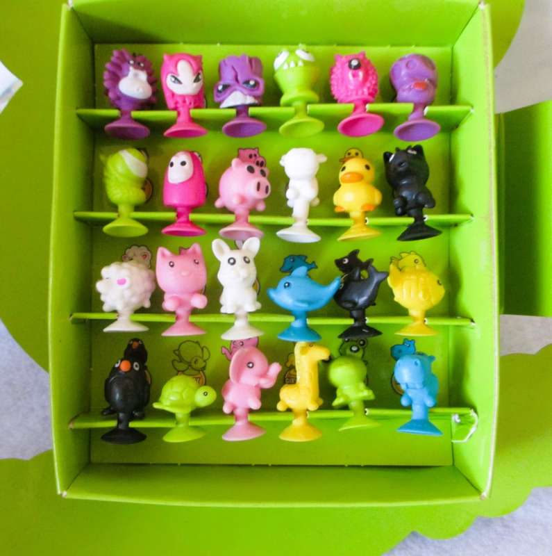 1st Edition Complete Collection of Stikeez in Green Frog display Pick & Pay