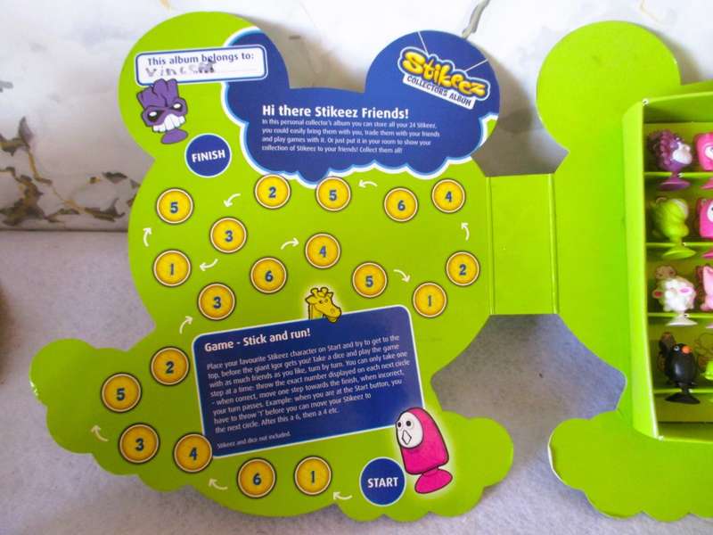 1st Edition Complete Collection of Stikeez in Green Frog display Pick & Pay