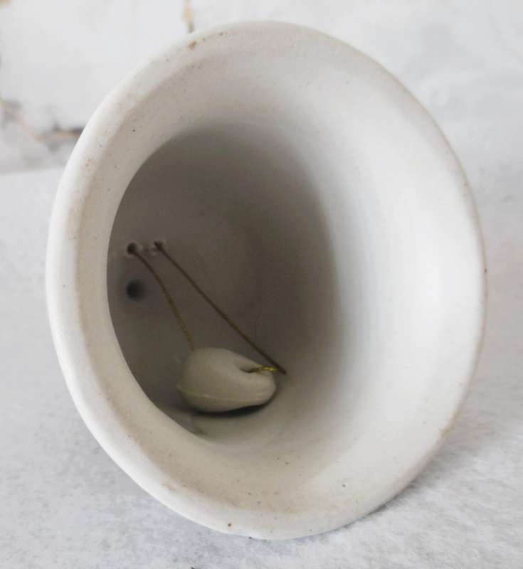 Lovely Vintage Porcelain Bell hand painted with roses. No chips or craks.