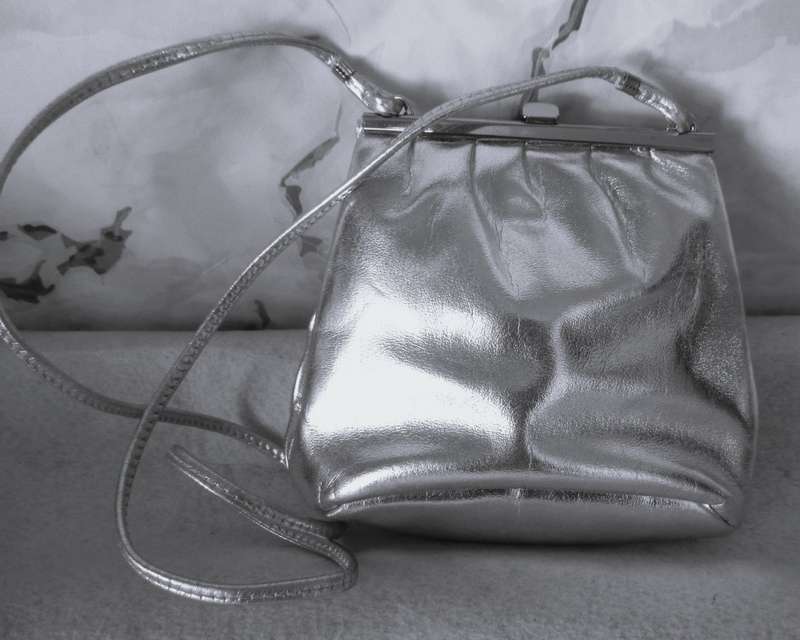 The cutest silver purse bag. Retriever by Pointer. 170x160mm Spotless.