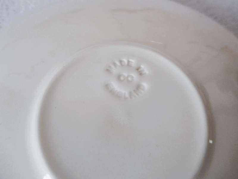 Two Blue and White saucers. Made in England.