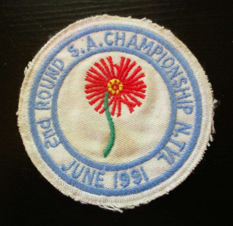 1991 June, 2nd Round SA Championship N.TVL Badge