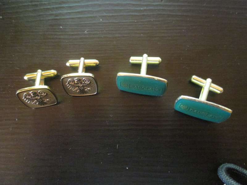 Lot of 3 different Vintage pairs of Barclays Bank Cufflinks.
