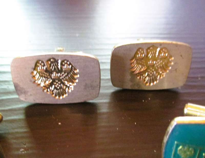 Lot of 3 different Vintage pairs of Barclays Bank Cufflinks.