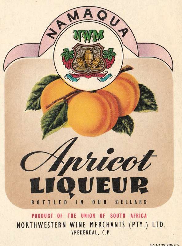 Three Different Vintage Northwestern Wine ,Liqueur Bottle Lables. Vredendal.