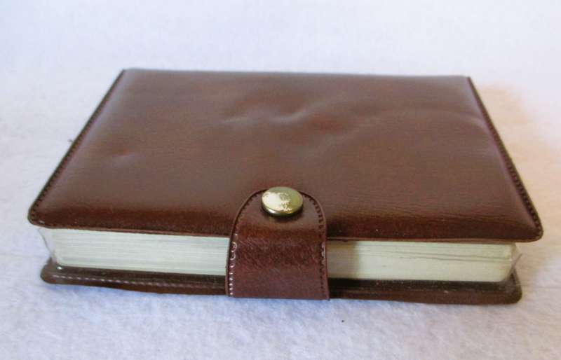 Vintage Protea Bridge Playing Cards 2 Decks in Leather Holder