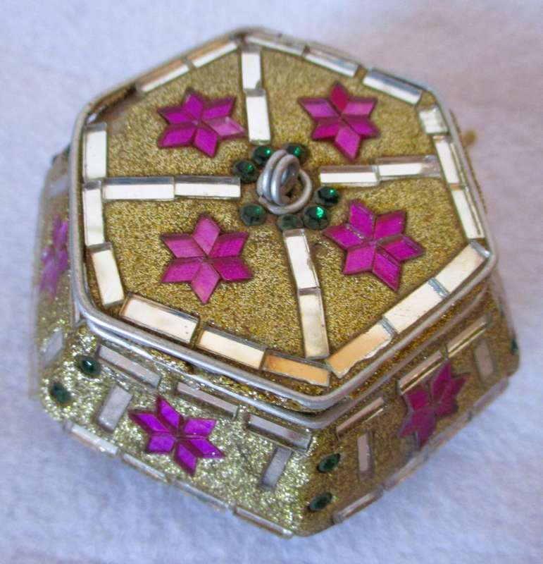 Loy of two decorated  Girly Trinket boxes. As per photo.