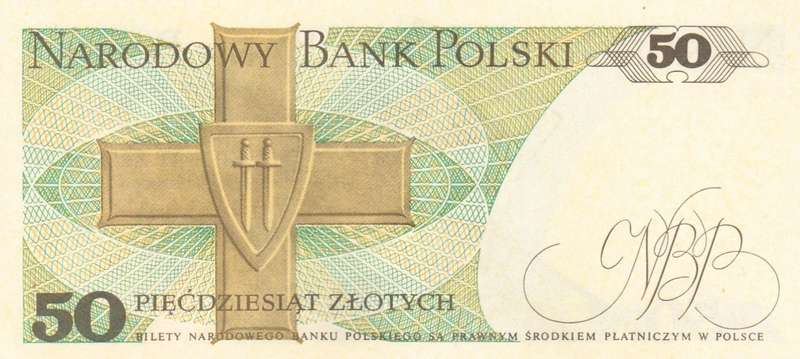 1988 50 Polish Zlotych Banknote. As per scan. UNC