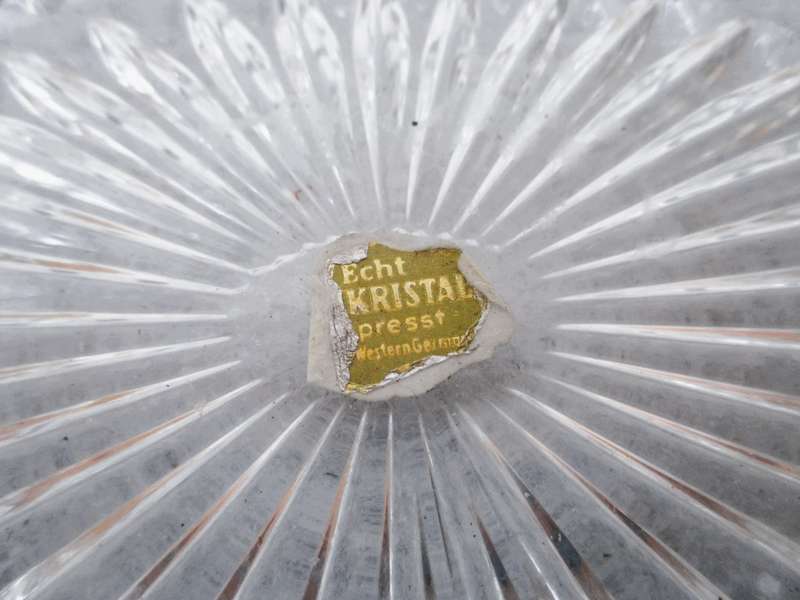 Vintage Set Of 5 Vintage Collectible Unique Decorative Glass Snacks Platter. Note chip, per photo.