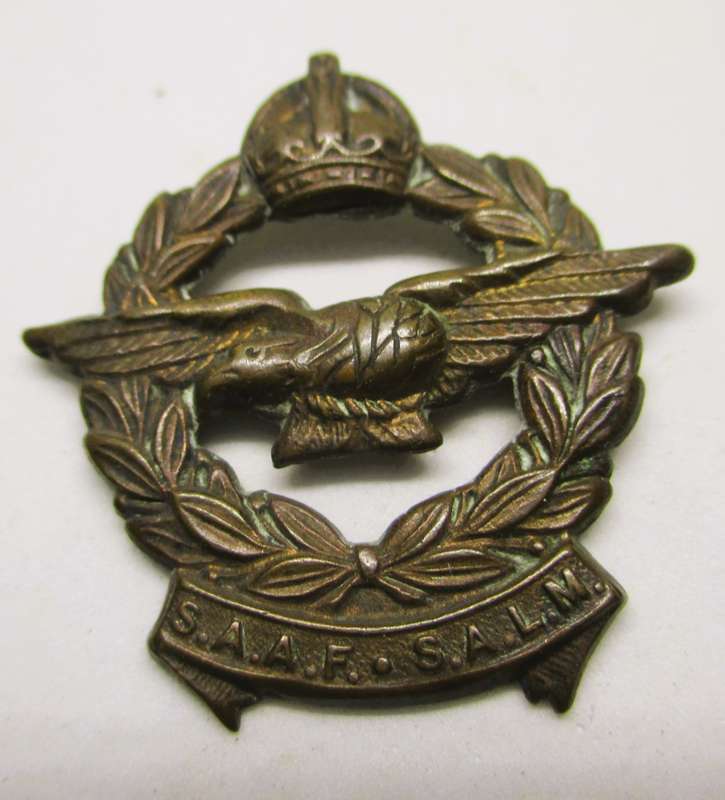 South African Air Force - SAAF - SALM FR - 1929-1952 Brass. Pins clipped.