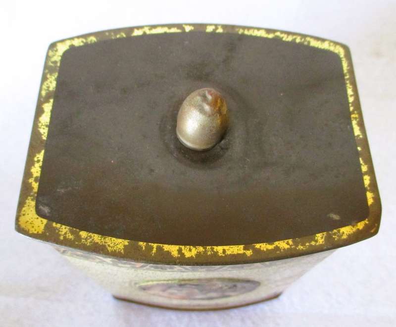 Vintage Buchanan Pompeii Themed tin, made in Cape Town. Eloborate Gold finishes. 140x100x80.