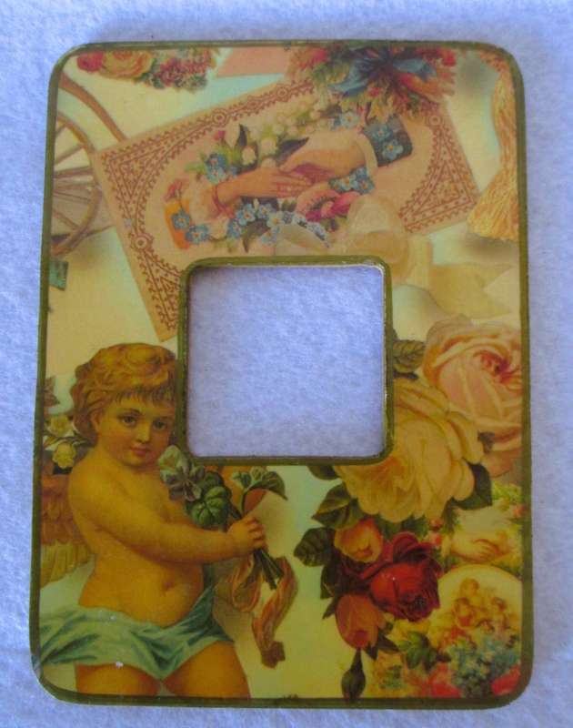 Four vintage themed light switch covers. Docrative.