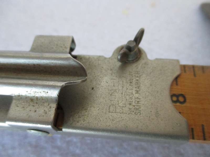 Vintage Pin-It Skirt Marker ,Dress maker. Union of South Africa. Paterned, 1950s Very collectable.