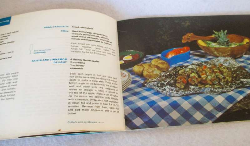 Vintage Alcan Invites you to dine, Foil recipe book. 68 pages with recipes and picture.