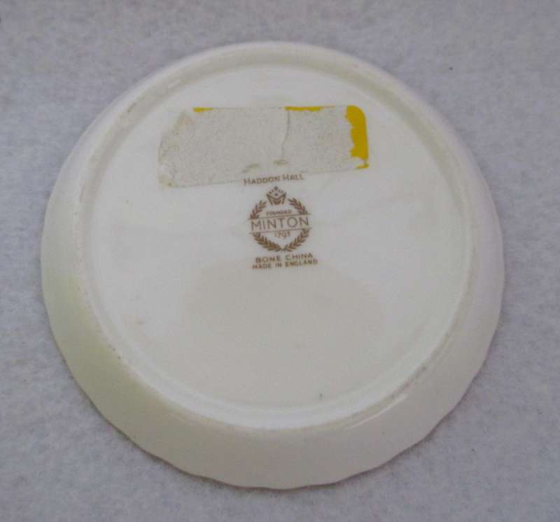 1960`s Vintage Minton Haddon Hall Coaster. Spotless. 90mm diameter.