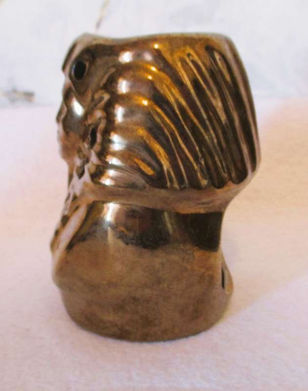 Ceramic King Tut aromatic oil burner. 110mm high. As per photo.