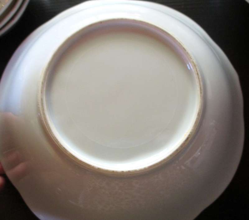 Vintge set of 7, PINK garden roses, Shabby Chic serving dishes. Spotless.