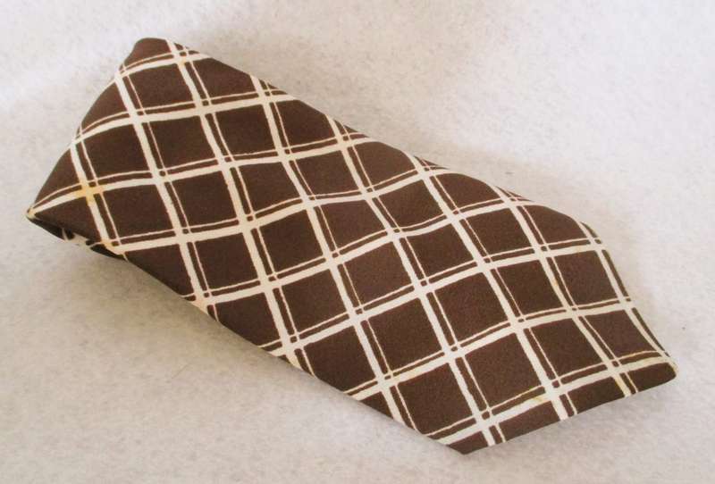 Vintage Men Ties, Prince Regent Text Rised Polyester, as per photo. Worn.
