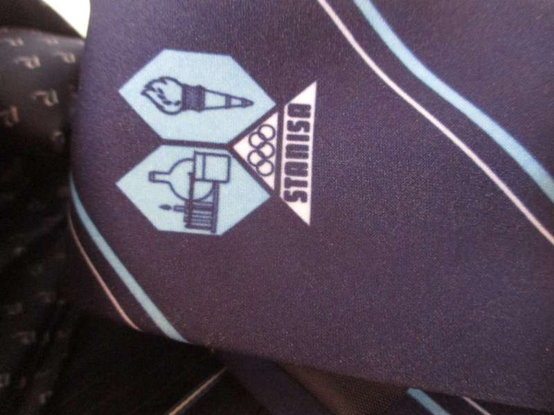 Lot of 5 Vintage Men`s Tie, Corporate, as per photo. Worn.