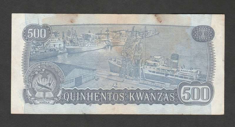 Angola, 500 Kwanzas, 1976, Banknote, Banco Nacional