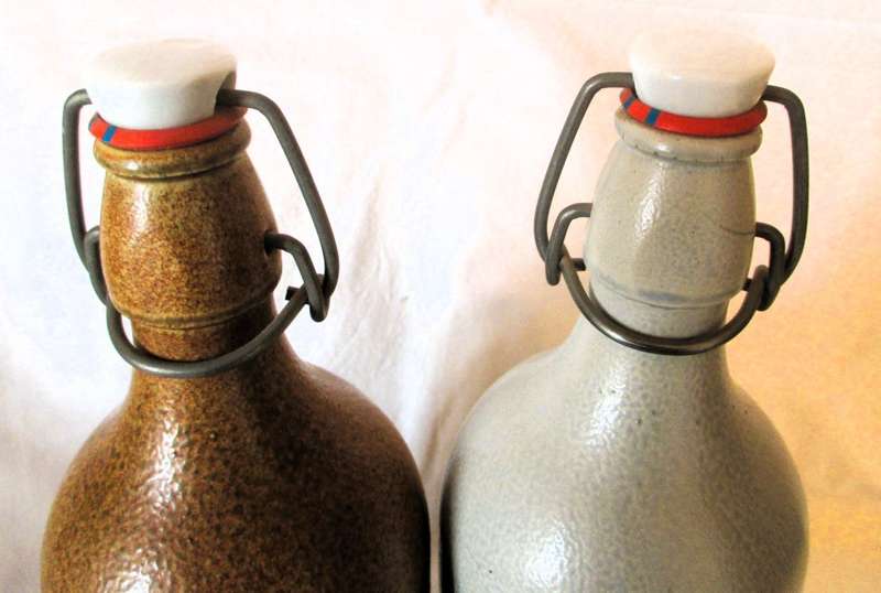 Vintage Ceramic St. Sebastiaan Belgian Tripel style beer brewed by Brouwerij Sterkens. As per photo.