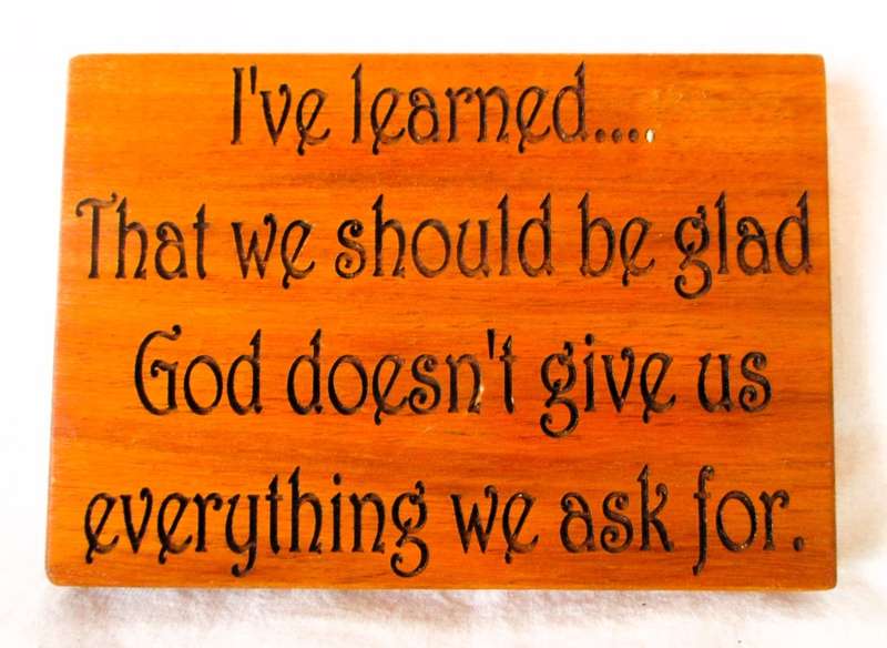 SALE R25 - Solid Wood Burning Quote for wall hinging.  140x95 mm