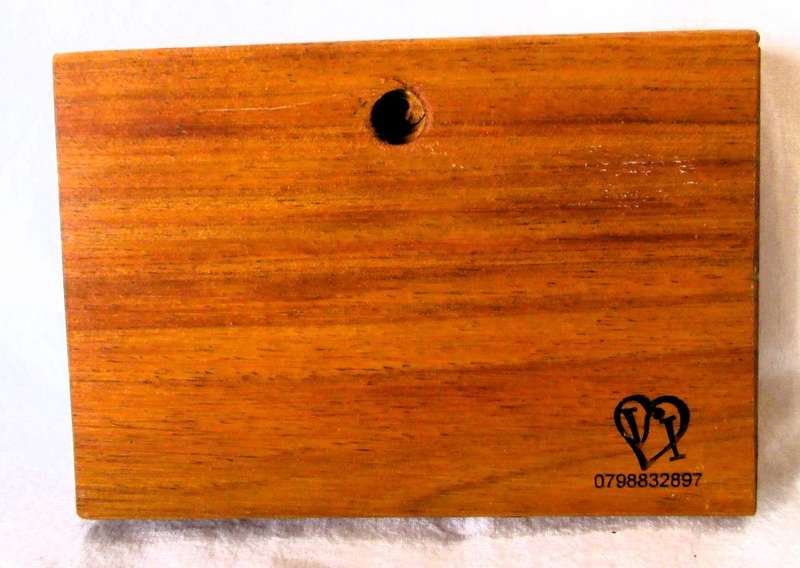 SALE R25 - Solid Wood Burning Quote for wall hinging.  140x95 mm