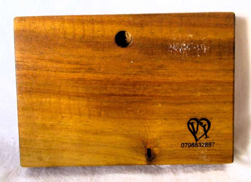 SALE R25 - Solid Wood Burning Quote for wall hinging.  140x95 mm