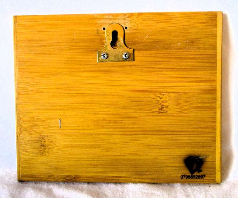 SALE R25 - Solid Wood Burning Walk by Faith Picture for wall hinging.  180x150 mm