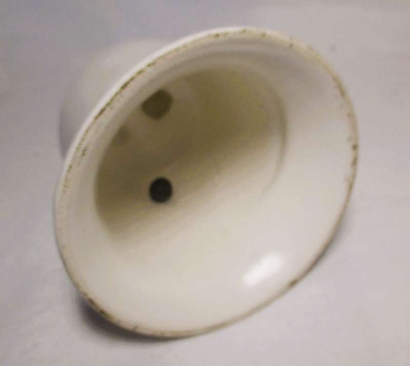 Vintage Delt Blue and White Bell. Small hairline crack on handle. 100mm high.