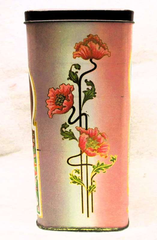 VINTAGE Beautiful Columbian Coffee tin 17 x 9 cm Collector Rare Rare 80s