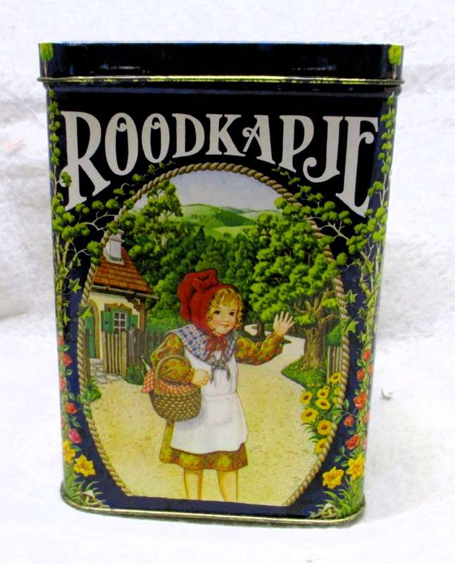 Little Red Riding Hood Tin Box, Hansel and Gretel, Fairy Tails Tin, Grimm. 145x100x100mm