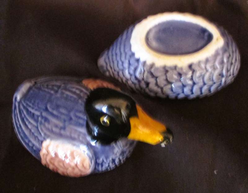 Mini Majolica Duck Tureent, Foie Gras Terrine, Ceramic,  100mm