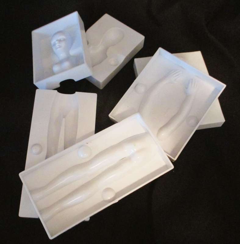 Vintage Doll Making Kit, with moulds and instructions, in bag. Never used.