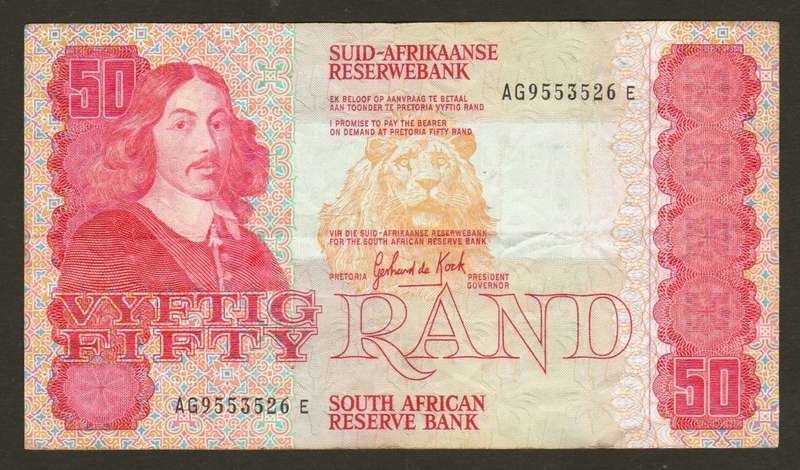 South Africa Fifty Rand Bank Note
