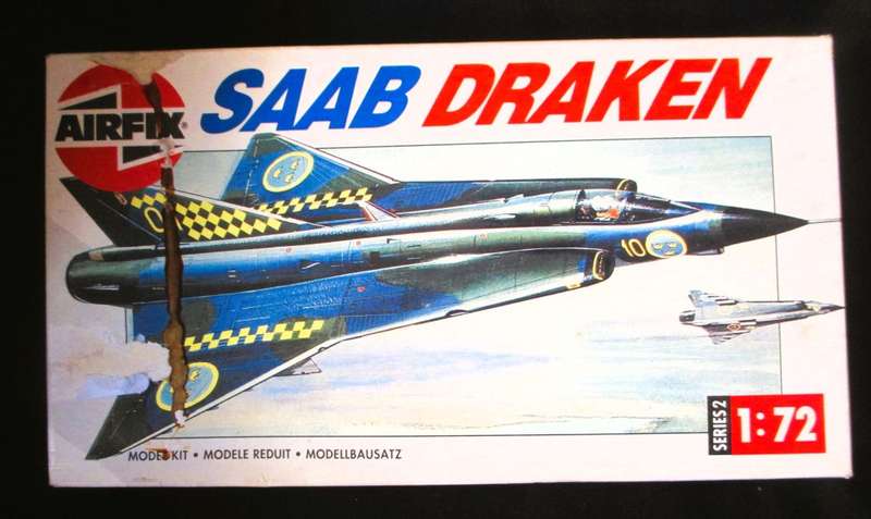 Vintage SAAB Draken Airfix | No. 02039-4 | 1:72 Model Kit. as per photo.