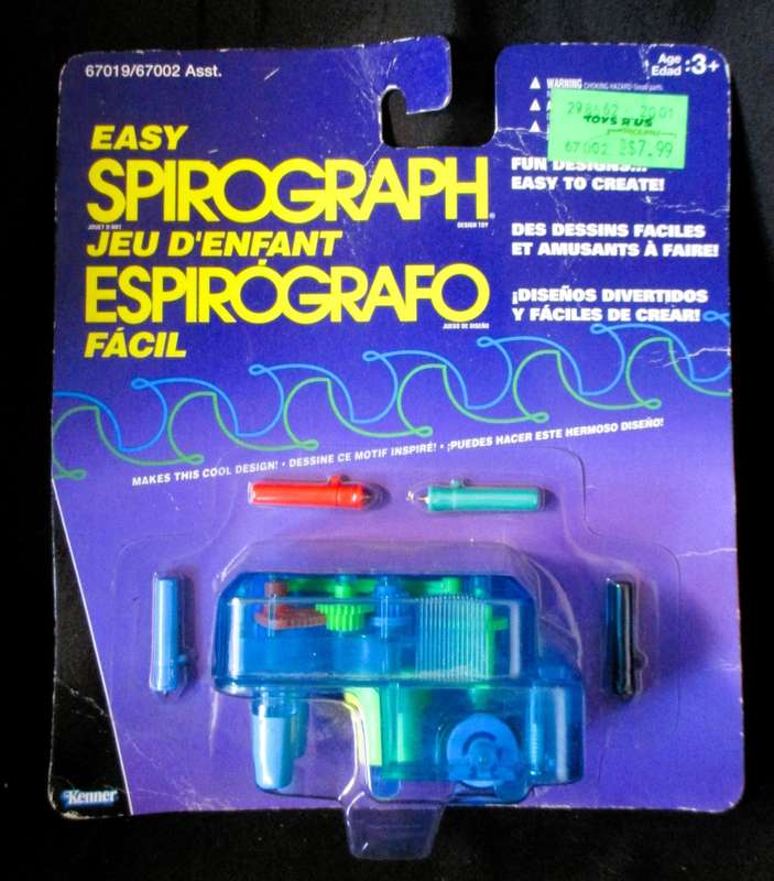 SALE R25 - Vintage 1990s Kenner Easy Spirograph with 4 Colored Pens Sealed