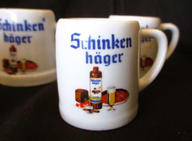 Lot of 5 Schnapps mini tankards.