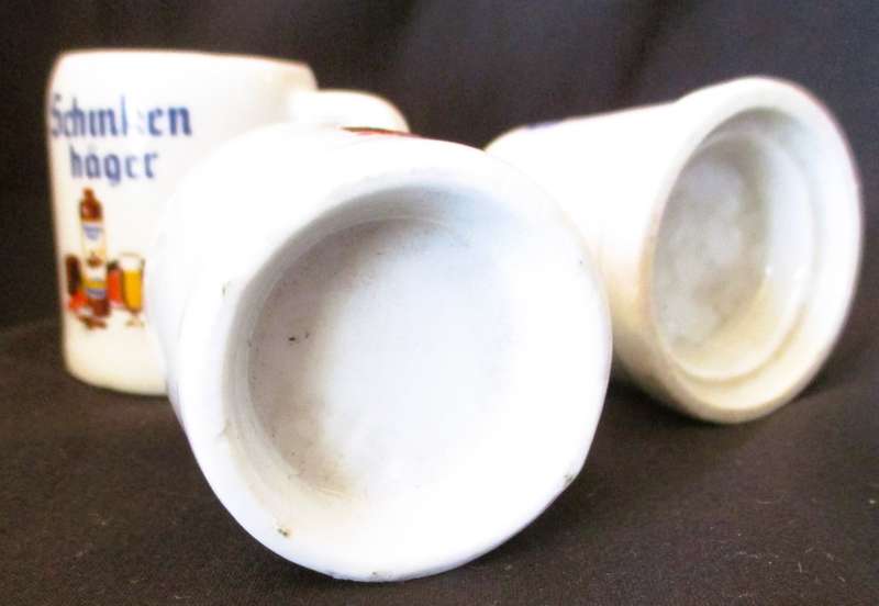 Lot of 5 Schnapps mini tankards.