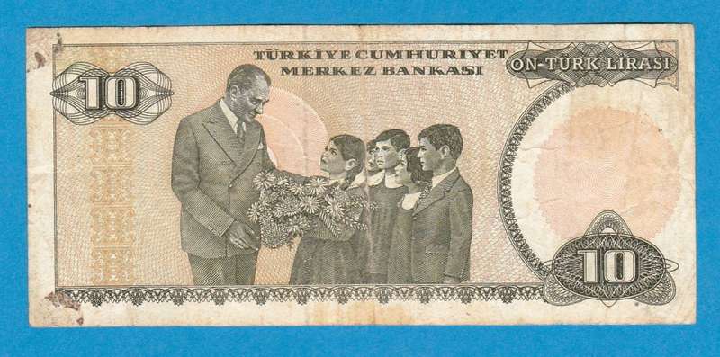 Türkei 10 Lira 1970 Bank Note