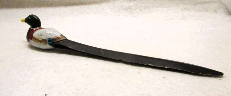 Vintage Hand Painted Bird Letter Opener - 20cm