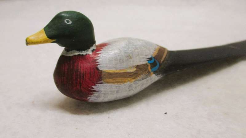 Vintage Hand Painted Bird Letter Opener - 20cm