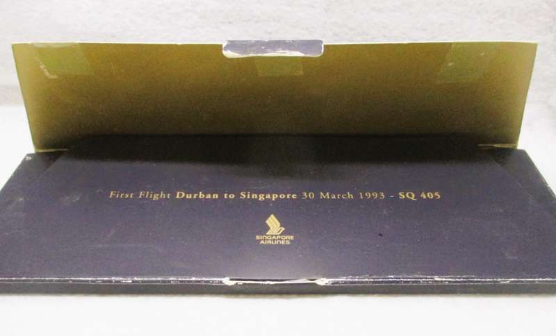 Vintage 1993 Numbered Chinese Blue Floral Cloisonne Chopsticks for Singapore Airlines from Durban