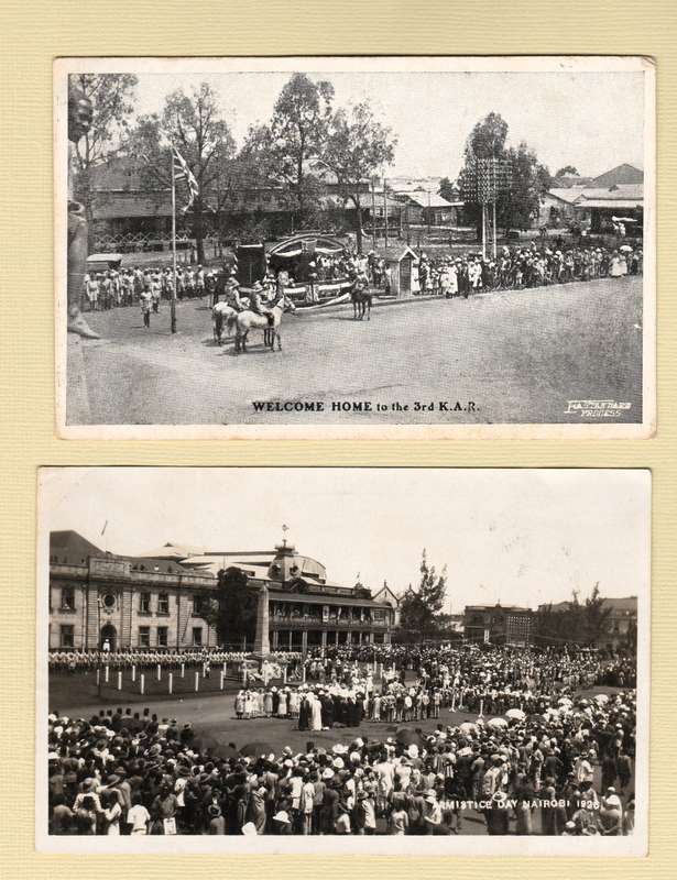 Vintage Postcard. 1926 Photo cards from Nairobi/Kenya.