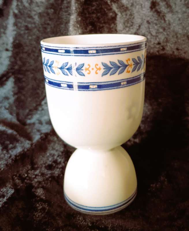 Vintage Double Egg Cups Porcelain Wedgwood Etnuria. 105mm high.